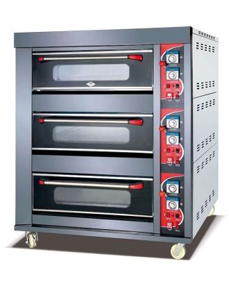 oven gas 3 deck 6 tray