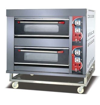 oven gas 2 deck 4 tray